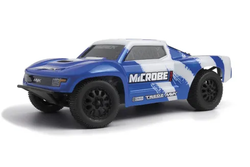 Maverick RC Microbe SC Flux 1/24 Short Course Truck compleet met 7.4V 350mAh LiPo accu en lader – Blauw