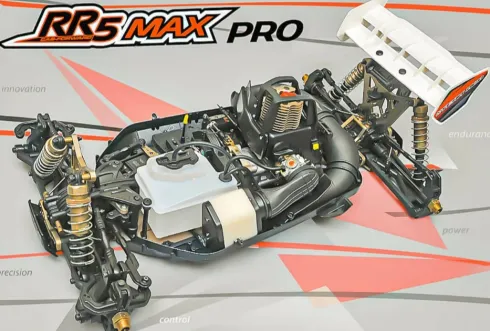 MCD RR5 Buggy Max Pro CF Rolling Chassis + brandstof conversion set