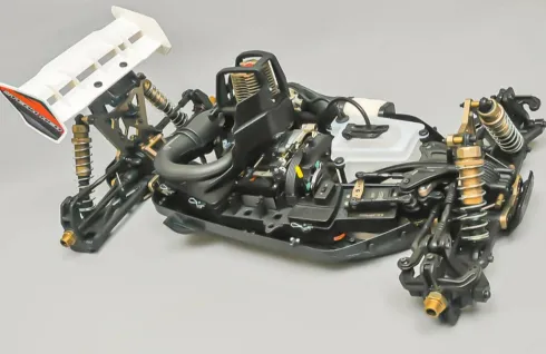 MCD RR5 Buggy Max Pro CF Rolling Chassis + brandstof conversion set