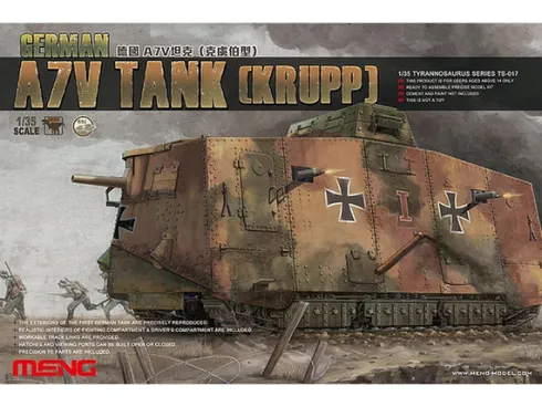 Meng German A7V Tank Krupp – 1:35 bouwpakket