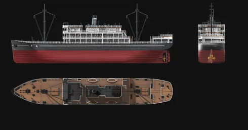 Meng The Crossing The First Meng Ship Model – 1:150 bouwpakket