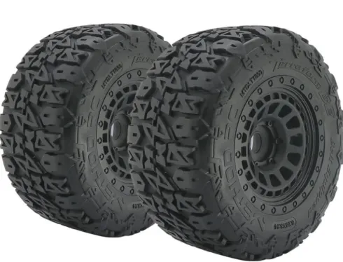 Method Terraform Belted 1/8 Monster Truck Tyres On Array Rims (Traxxas / ARRMA / Team Corally / HPI)