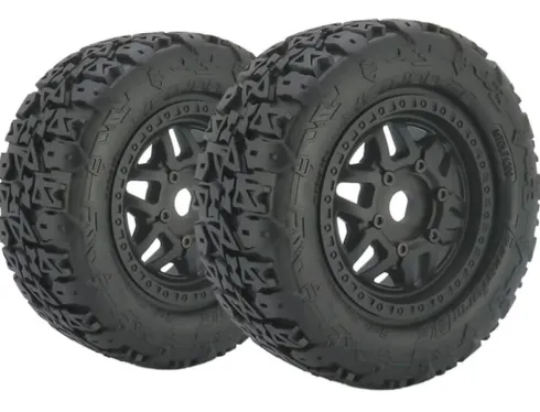 Method Terraform Belted SC Tyres On Switch Rims 1/7 & 1/8 (Traxxas UDR / ARRMA Mojave 6S)