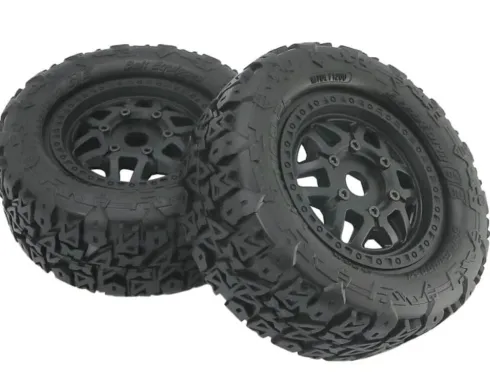 Method Terraform Belted SC Tyres On Switch Rims 1/7 & 1/8 (Traxxas UDR / ARRMA Mojave 6S)