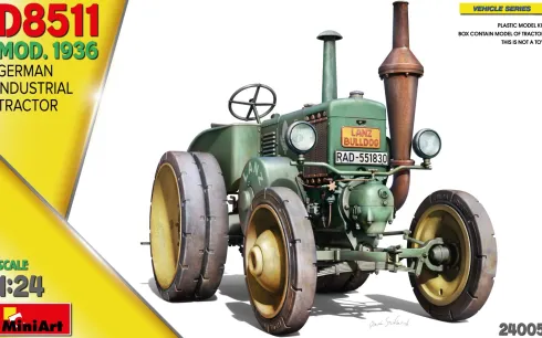 MiniArt German Industrial Tractor D8511 Mod. 1936 1:24 Bouwpakket