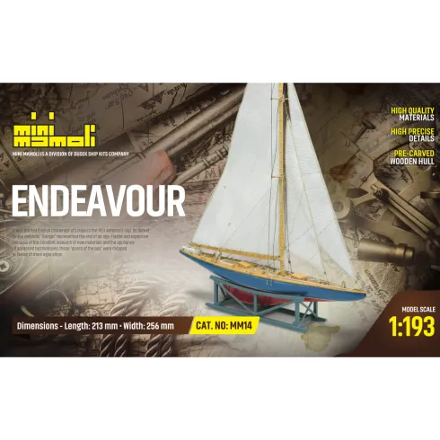 Mini Mamoli Endeavour II houten scheepsmodel 1:193