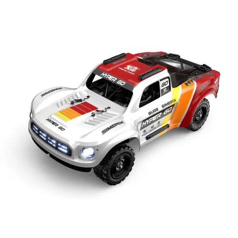 MJX Hyper GO 14211 1/14 Brushless Short Course 4WD RTR compleet met 3000mAh 2S lipo accu en lader en extra set banden – 70 km/h