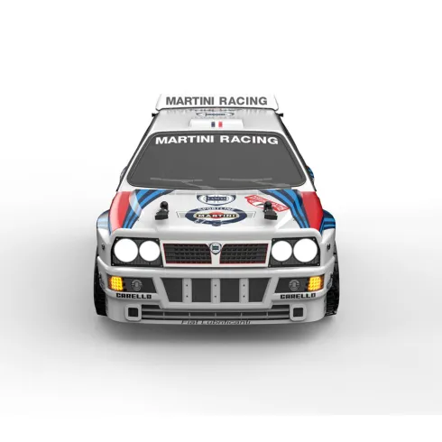 MJX Hyper GO 14302 1/14 Lancia Delta Rally 4WD RTR compleet met 2000mAh 2S lipo accu en lader en 2 extra sets (onroad en offroad) banden