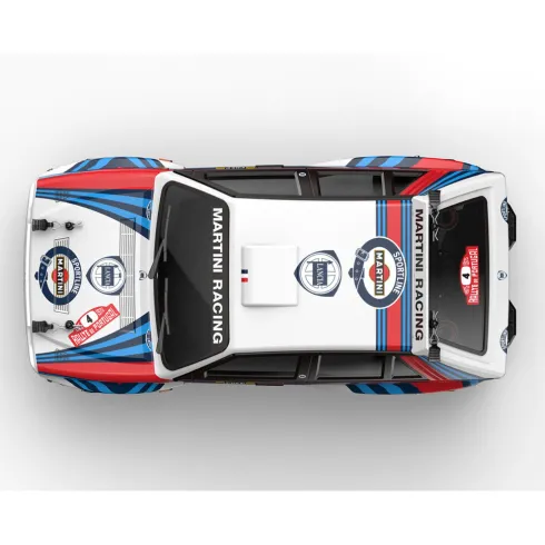 MJX Hyper GO 14302 1/14 Lancia Delta Rally 4WD RTR compleet met 2000mAh 2S lipo accu en lader en 2 extra sets (onroad en offroad) banden