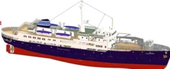 Modell-Tec M/S Finnmarken 1956 houten scheepsmodel 1:60
