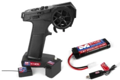 Mstyle RC Set voor 1/10 onroad en offroad (Tamiya) auto’s (bestaande uit 4-kanaals zender, ontvanger, accu, lader, servo)
