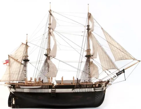 OcCre HMS Erebus houten scheepsmodel 1:75