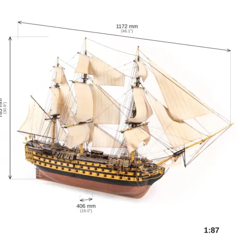 OcCre HMS Victory 1/87 houtenscheepsmodel (nieuwe 2026 release)