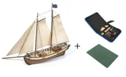 OcCre Polaris starter pack 1:50 Bouwpakket (goedkoopste complete beginnersboot met lijm en gereedschap etc.)(nu met gratis verfset bij de eerste 20)