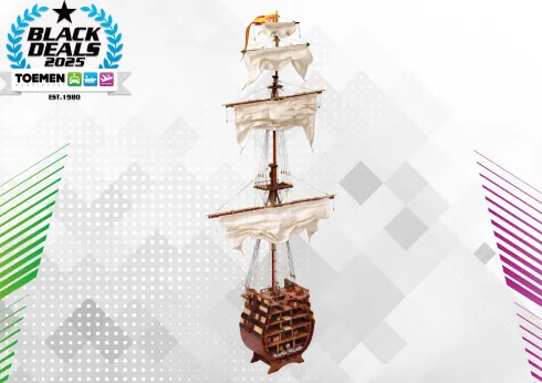OcCre Section of Santisima Trinidad houten scheepsmodel 1:90