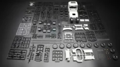 Orlandoo Hunter Model 1/32 SCANIA R650 6X4 Semi Truck Combo Set for OH32T01 SCANIA R650