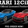 Pocher 1/8 Ferrari 12Cilindri Blu Corsa (Bordeaux interieur) metalen bouwpakket (2e kwartaal ’27)