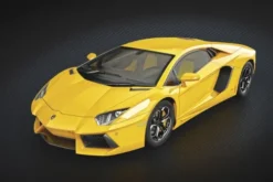 Pocher 1/8 Lamborghini Aventador Geel metalen bouwpakket