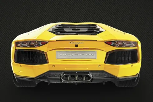 Pocher 1/8 Lamborghini Aventador Geel metalen bouwpakket