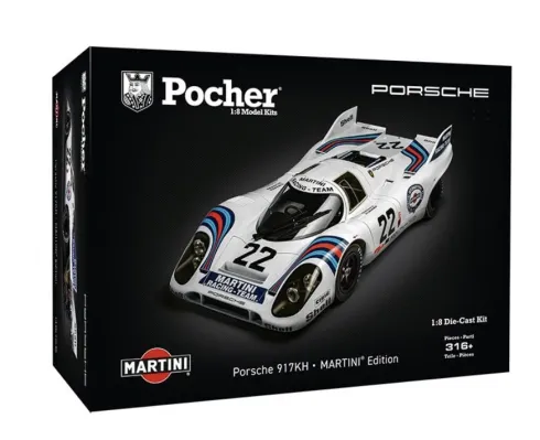 Pocher 1/8 Porsche 917KH Martini Edition metalen bouwpakket