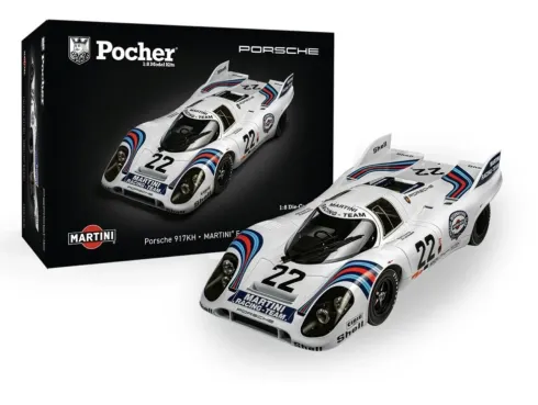 Pocher 1/8 Porsche 917KH Martini Edition metalen bouwpakket