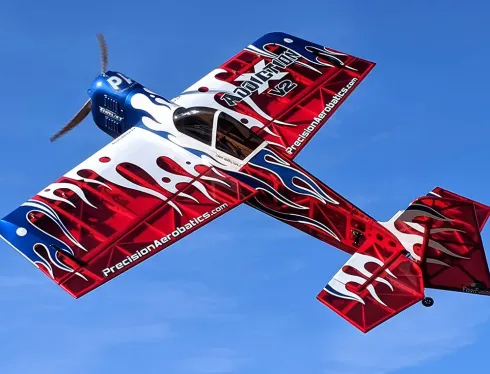 Precision Aerobatics Addiction X LED V3 Transparant Rood ARF – De ultieme 50 inch 3D-machine