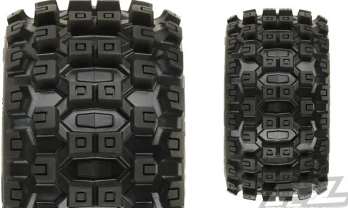 Proline Badlands MX28 2.8″ All Terrain Tires Mounted for Stampede 2wd & 4wd Front and Rear, Mounted on Raid Black 6×30 Removable Hex Wheels – PRO1012510