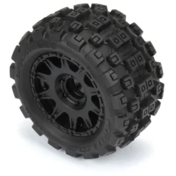 Proline 1/18 Badlands MX 1.85″ F/R MTD 12mm Black Raid ARRMA Granite / Typhon GROM