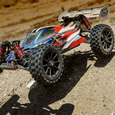 Proline 1/8 Badlands MX M2 F/R Buggy Banden op Zwarte Mach 10 Velgen 17mm (2 stuks) – PRO906721