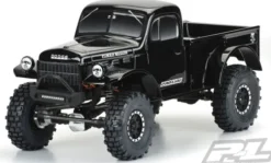 Proline body 1946 Dodge Power Wagon Tough-Color (Black) Body for 12.3″ (313mm) Wheelbase Scale Crawlers