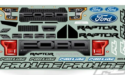 Proline body 2017 Ford F-150 Raptor voor de Traxxas Stampede 2WD & 4×4