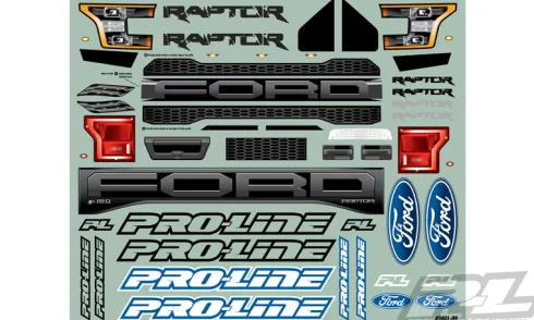 Proline body 2017 Ford F-150 Raptor voor Slash 2WD & Slash 4×4