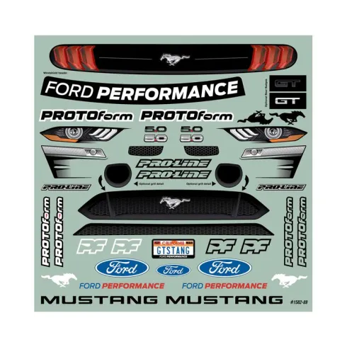 Proline body 1/8 2021 Ford Mustang Clear ARRMA Vendetta & ARRMA Infraction 1/8 4X4 Mega