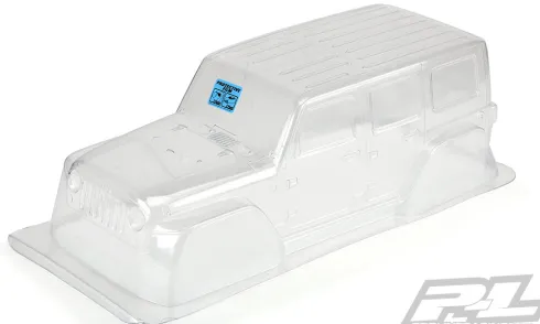 Proline body Jeep Wrangler Unlimited Rubicon Clear Body for 12.8″ Wheelbase Traxxas TRX-4