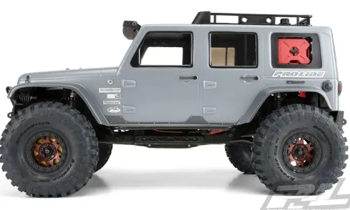 Proline body Jeep Wrangler Unlimited Rubicon for 12.3″ (313mm) Wheelbase Scale Crawlers