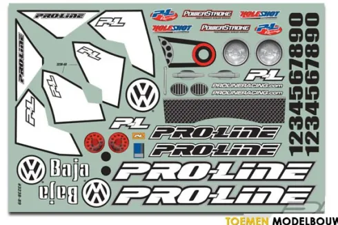 Proline body VW Full Fender Baja Bug voor Slash
