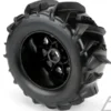 Proline Dumont 3.8″ Paddle Sand/Snow Tires Mounted for 17mm MT Front or Rear, Mounted on Raid Black 8×32 Removable Hex 17mm Wheels