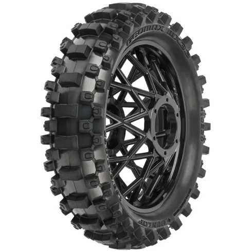 Proline 1/4 Dunlop Geomax MX33 CR4 Rear Tire MTD Black: Promoto-MX