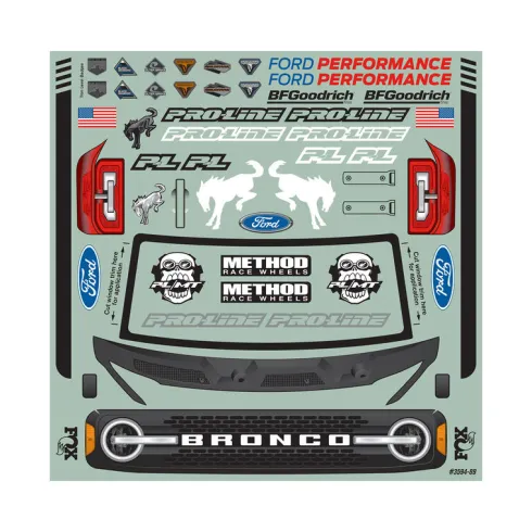 Pro Line 1/8 2021 Ford Bronco Transparante Body – MAXX®, E-REVO® 2.0 – PRO359400