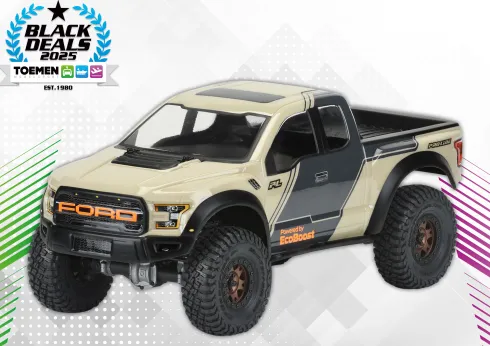 Pro Line 1/10 2017 Ford F-150 Raptor Transparante Body – 12,3″ (313mm) Wheelbase Crawlers – PRO351600