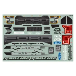Pro Line 1/10 2017 Ford F-150 Raptor Transparante Body – 12,3″ (313mm) Wheelbase Crawlers – PRO351600