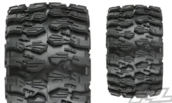 Proline Hyrax 2.8″ All Terrain Tires Mounted for Stampede 2wd & 4wd Front and Rear, Mounted on Raid Black 6×30 Removable 12mm Hex Wheels