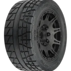 Proline 1/6 Menace HP BELTED Fr/Rr 5.7″ MT Tires Mounted 24mm Blk Raid (2) – PRO1020510