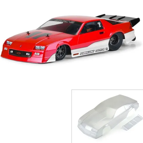 Proline 1/10 Pre-Cut 1985 Chevy Camaro IROC-Z Clear Body 22S Drag Car