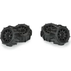 Proline Racing 1/18 Dumont F/R Banden Voorgemonteerd 12mm Black Raid (4 stuks) – Granite GROM – PRO1031110