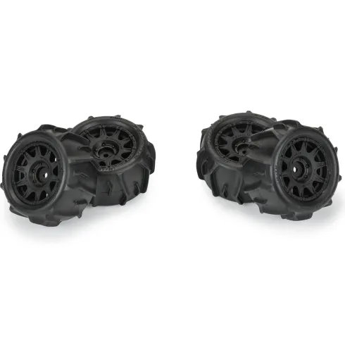 Proline Racing 1/18 Dumont F/R Banden Voorgemonteerd 12mm Black Raid (4 stuks) – Granite GROM – PRO1031110