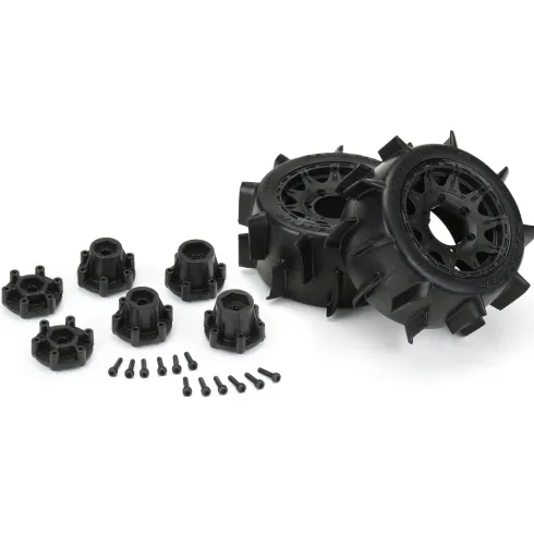 Proline Racing 1/10 Sand Paw LP F/R 2.8″ MT Banden Gemonteerd 12mm/14mm Black Raid (2 stuks) – PRO1016010