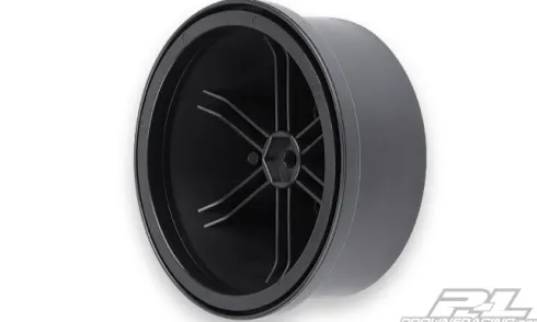 Pro Line 1/10 Split Six Rear 2.2″/3.0″ 12mm Short Course Wheels (2) Red/Black – PRO271504