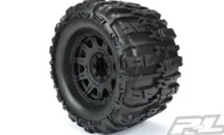 Proline Trencher HP 3.8″ All Terrain BELTED Tires Mounted for 17mm MT Front or Rear, Mounted on Raid Black 8×32 Removable Hex 17mm Wheels