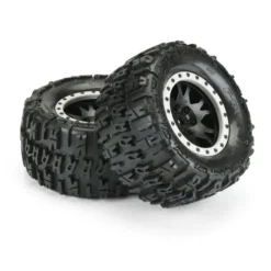 Pro-Line 1/5 Trencher Pro-Loc F/R 4.3″ X-MAXX MTD 24mm Impulse (2) – Zwart/Grijs – PRO1015113